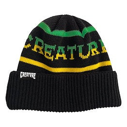 Creature Burnoutz Beanie Long Shoreman Hat Black