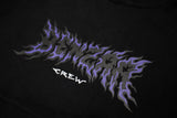 SUDADERA BENZAA CREW LETRAS MORADAS