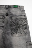 PANTALÓN BENZAA CARPINTERO BAGGY GRIS TELARAÑA