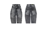 PANTALÓN BENZAA CARPINTERO BAGGY GRIS TELARAÑA