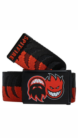 Spitfire Eternal Crescent Jaquard Belt Black Red