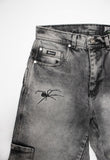 PANTALÓN BENZAA CARPINTERO BAGGY GRIS TELARAÑA