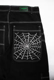 PANTALÓN BENZAA CARPINTERO BAGGY NEGRO TELARAÑA