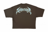 PLAYERA SUBTERRÁNEA CADENAS OVERSIZE CAFÉ