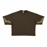 PLAYERA SUBTERRÁNEA CADENAS OVERSIZE CAFÉ