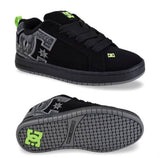 TENIS DC COURT GRAFFIK GAMUSA NEGRO/VERDE #27.5