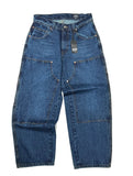 PANTALÓN BENZAA DOBLE RODILLA MEZCLILLA AZUL