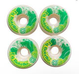 Ruedas Travel On Wheels modelo Eg Botello Pug verde, forma conica 56mm