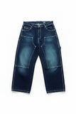 PANTALÓN BENZAA DOBLE RODILLA AZUL BORDADO PUAS