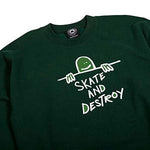 Thrasher Gonz Sad Logo Crewneck Green