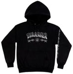 THRASHER MAGAZINE / BARBED WIRE BLACK HOODIE