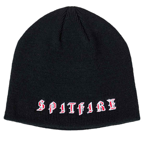 Spitfire Old E Skull Beanie Blk Red Wht