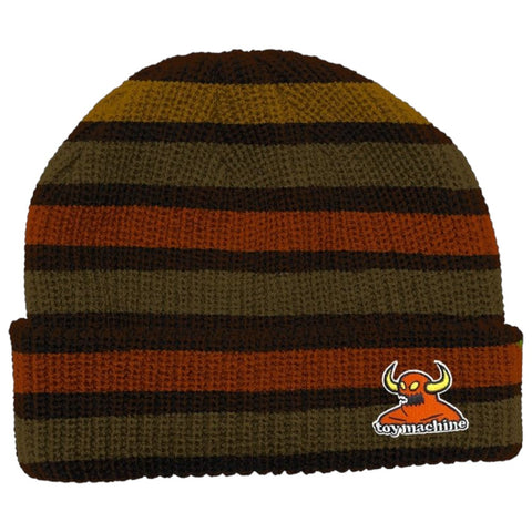 Beanie Toy Machine Monster Stripe – Naranja