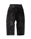 PANTALON CARPINTERO "BOLA 8" STONE WASH COSTURAS MORADAS