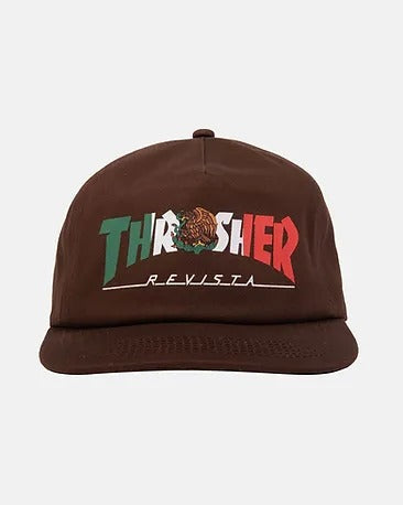 Thrasher Mexico Revista Printed Snapback Brown